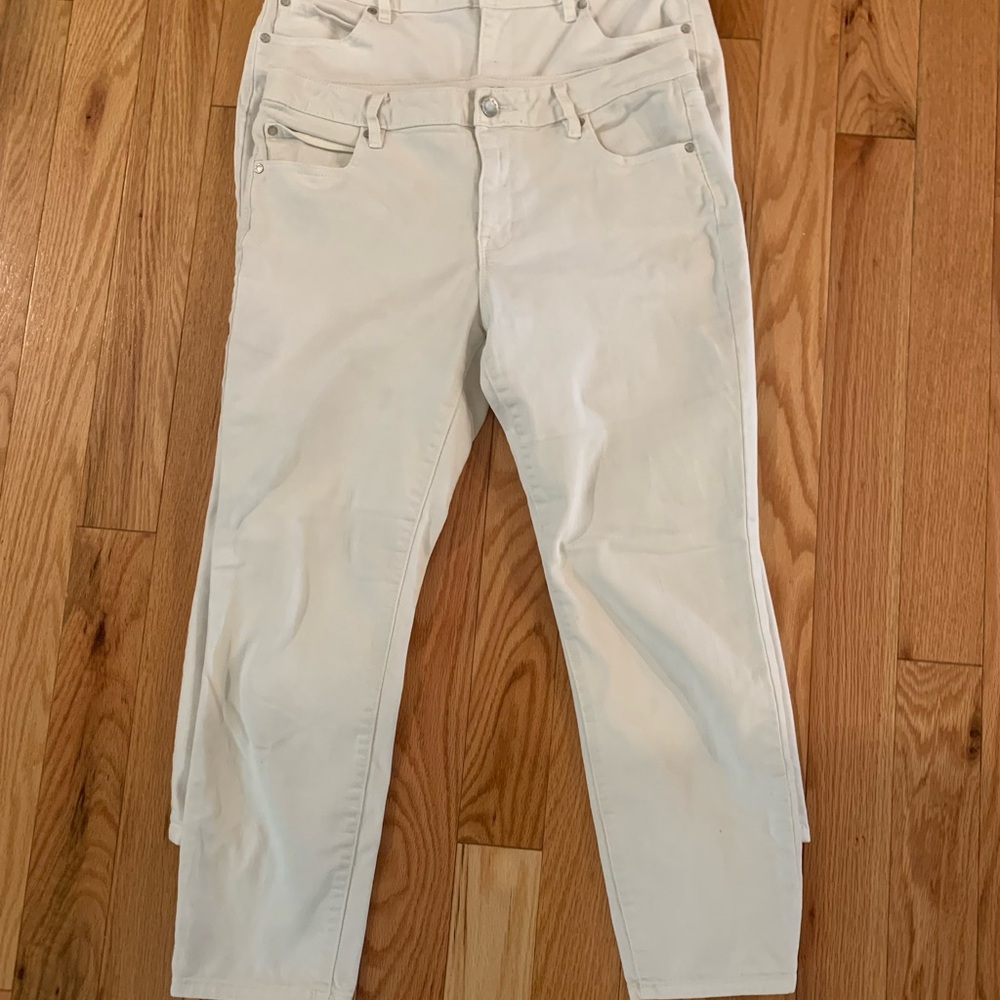 Women's Slim Fit White Jeans